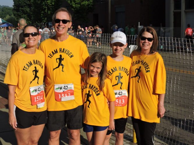 Team Hayden Runs, Sweats Together